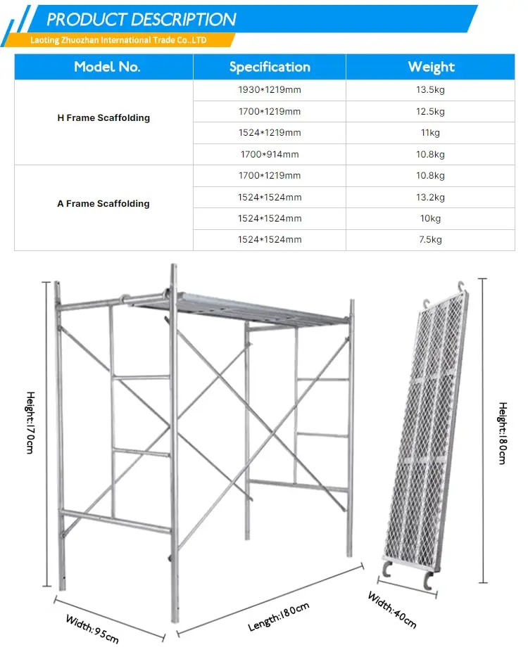High-Strength Door Scaffold - Ideal for Heavy-Duty Building Works detail (2)